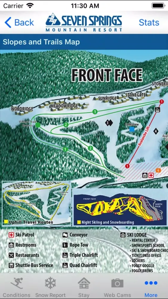 Tangkapan layar Seven Springs Mountain Resort