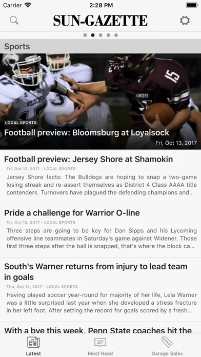 Capturas de pantalla de Williamsport Sun-Gazette