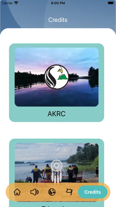 Ojibwe سکرین شاٹس