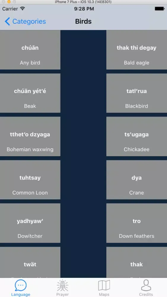 Northern Tutchone スクリーンショット