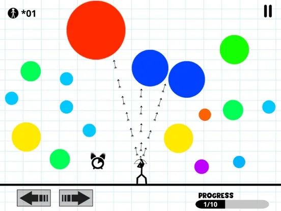 ภาพหน้าจอของ Bubble Shooter Stickman iPad 