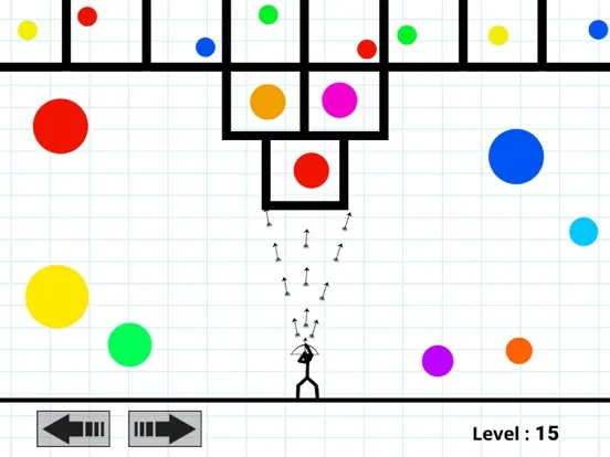 ภาพหน้าจอของ Bubble Shooter Stickman iPad 