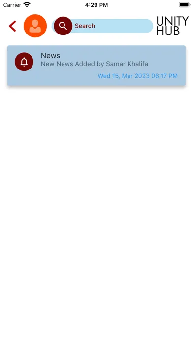 Screenshot di Unity Hub