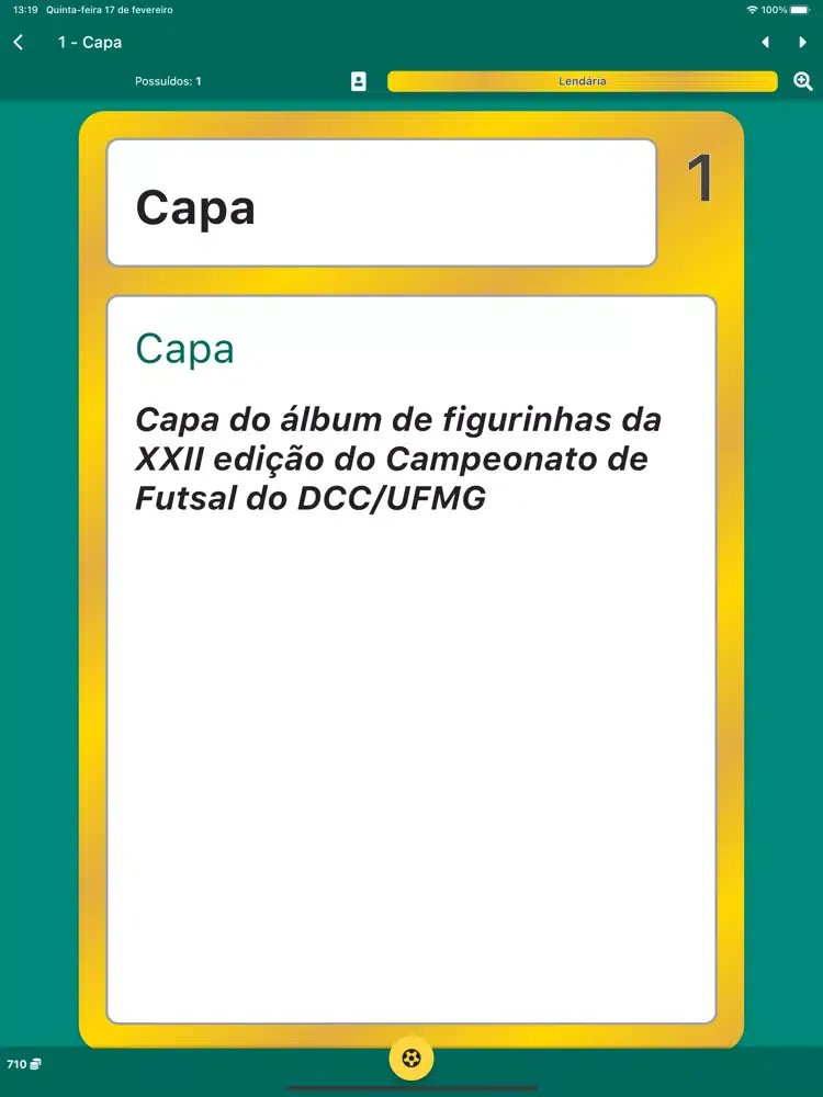 XXII Camp. de Futsal DCC/UFMG iPad 应用截图