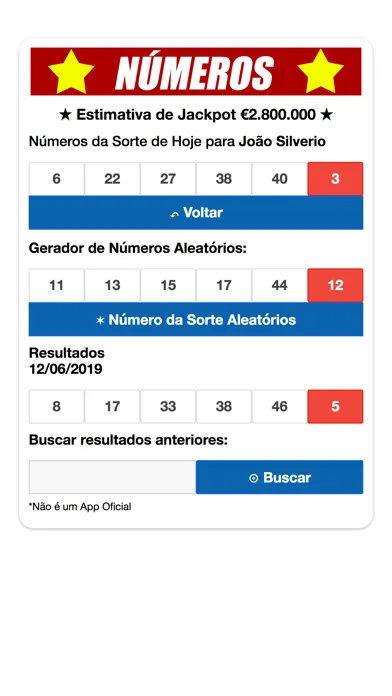 Gerador de Números Toto 스크린샷