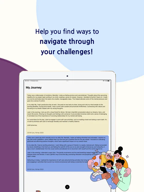 Mindful AI Wellness Meditation iPad  Screenshots