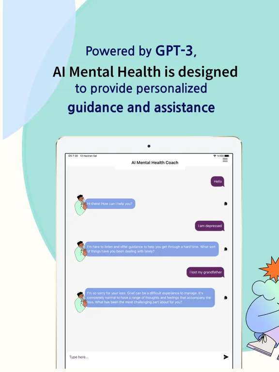 Mindful AI Wellness Meditation iPad  Screenshots