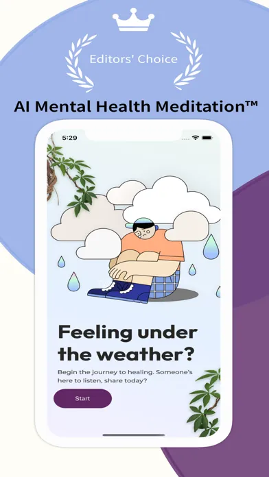 Mindful AI Wellness Meditation Screenshots