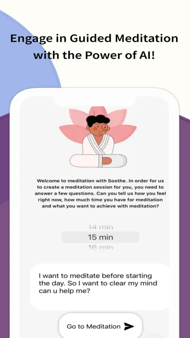 Mindful AI Wellness Meditation Screenshots