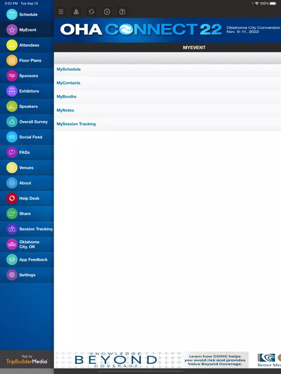 Tangkapan layar OHA Connect 2022 iPad 