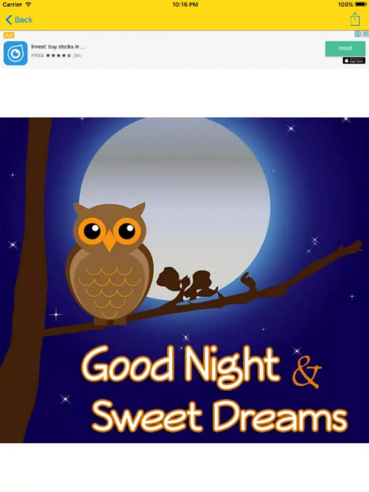 Ảnh chụp màn hình của Good Morning / Good Night iPad 