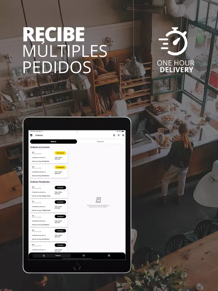 One Hour Delivery Commerce iPad  스크린샷
