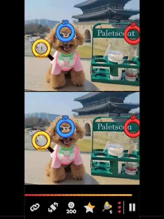 Скриншоты 오디야 댕댕이 틀린그림찾기 iPad 