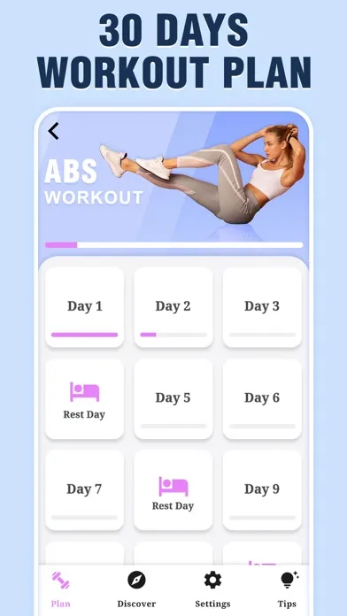 ABS Workout for Women, Fitness Screenshots