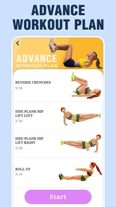 ABS Workout for Women, Fitness Screenshots