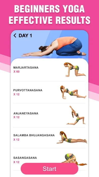 Capturas de pantalla de Yoga for Beginners - Workout