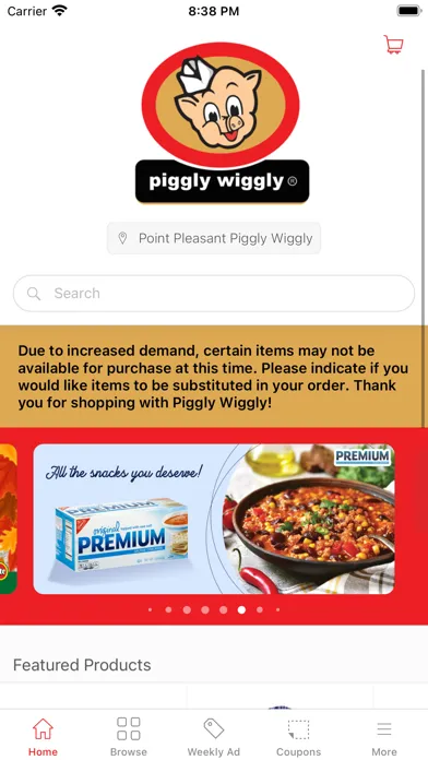 ภาพหน้าจอของ Eastman’s Piggly Wiggly