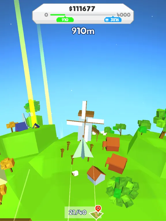 Capturas de tela do Paper Plane Planet iPad 