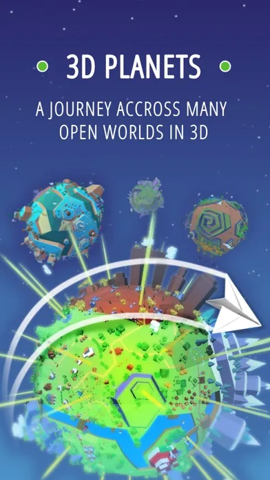 Capturas de tela do Paper Plane Planet