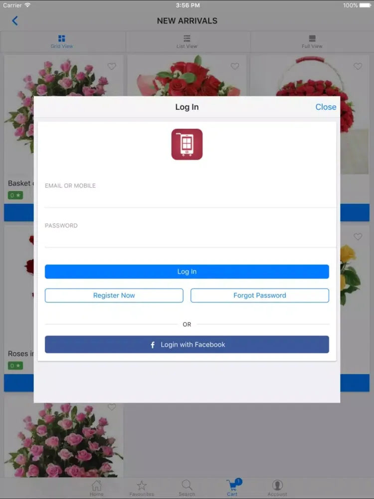 Tangkapan skrin Oho Flower App iPad 