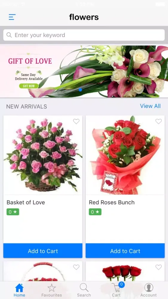 Tangkapan skrin Oho Flower App