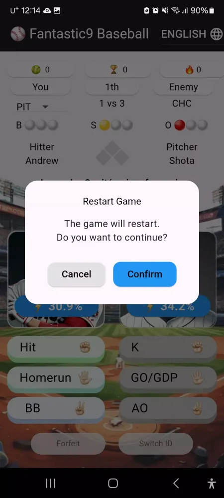 Zrzuty ekranu Fantastic 9 Baseball