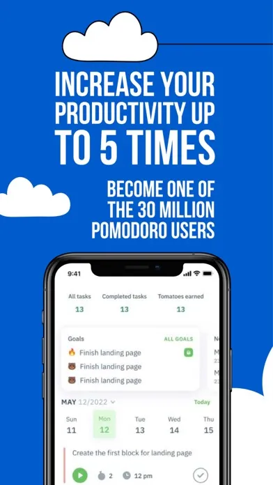 Capturas de pantalla de Pomodoro Focus Timer & Planner