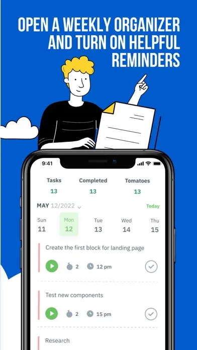 Capturas de pantalla de Pomodoro Focus Timer & Planner