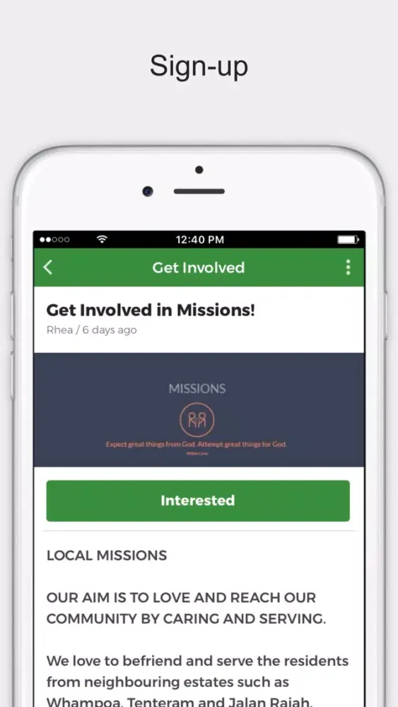 Faith AG Singapore Screenshots
