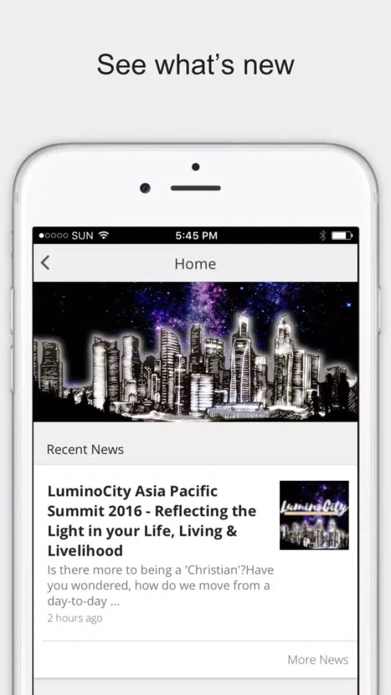 Zrzuty ekranu LuminoCity Summit