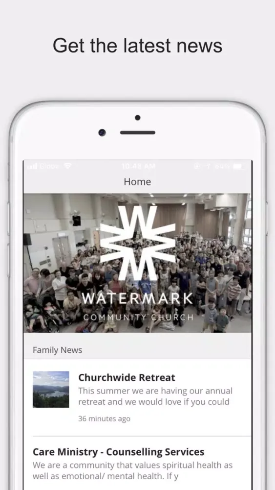 Capturas de tela do Watermark Community Church HK
