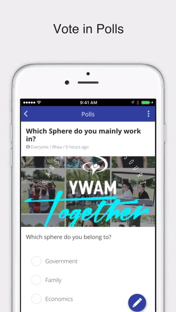 Capturas de pantalla de YWAM Together 2016