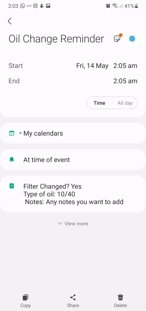 Oil Change Reminder应用截图