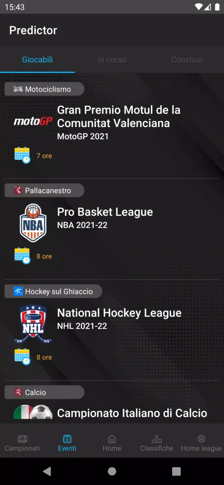 Predictor سکرین شاٹس