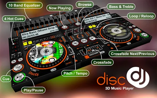 Capturas de pantalla de DiscDj 3D Music Player - 3D Dj