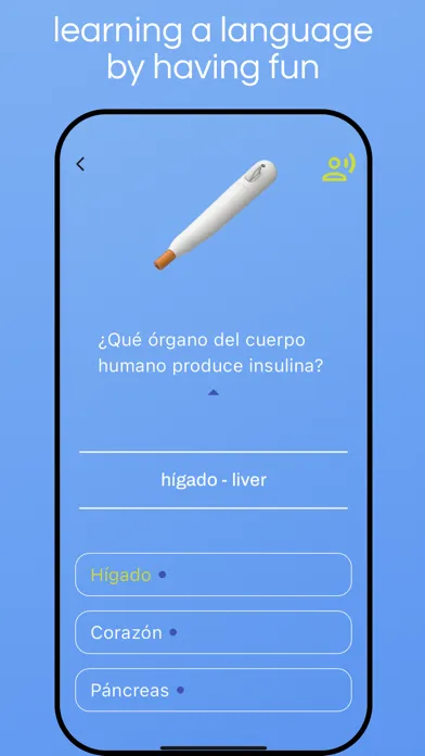 Screenshot di Playin: games, learn languages