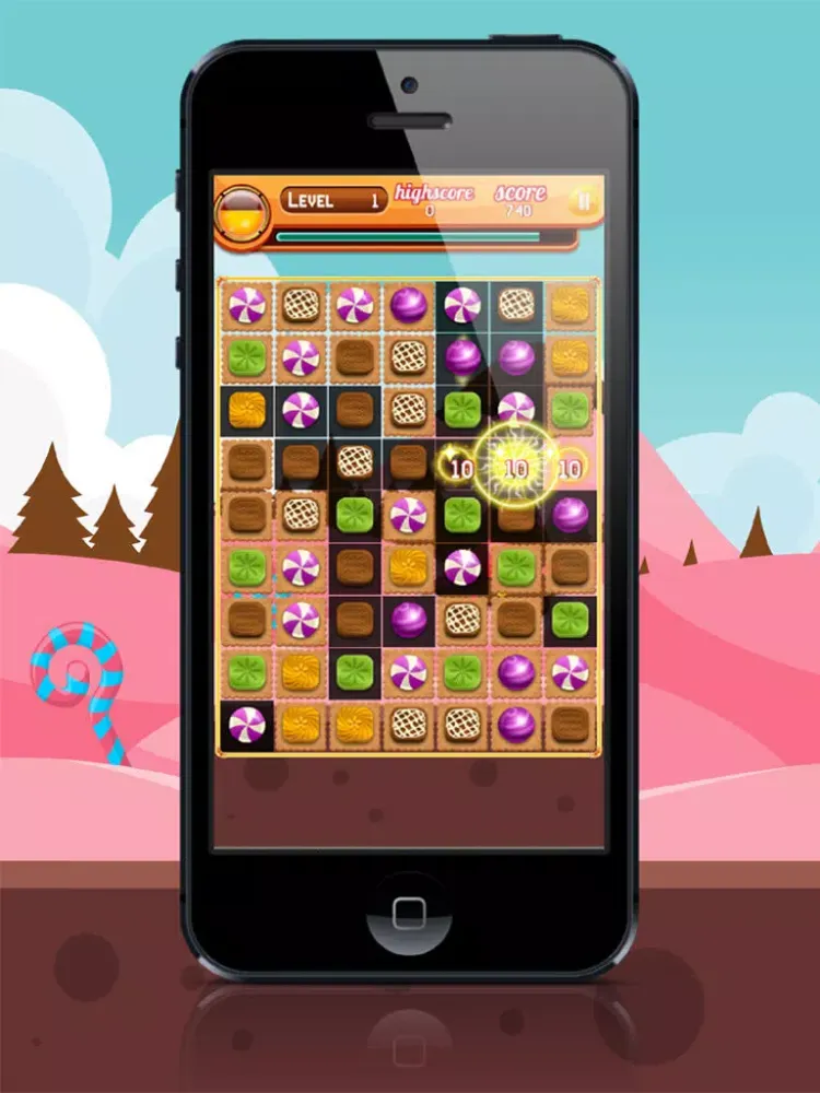تصاویر Candy Matcher Free - A seriously addictive Swap & Match-3 Puzzle Mania iPad 