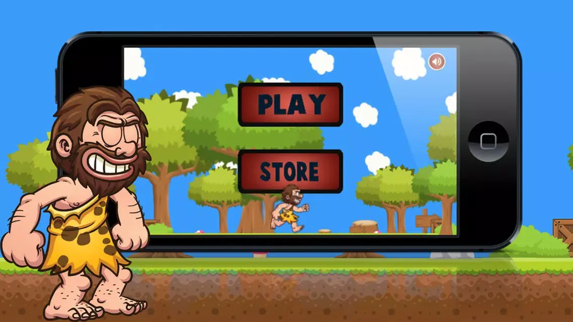 Caveman - Run , Crouch , Jump , Swing by John Oirdo スクリーンショット