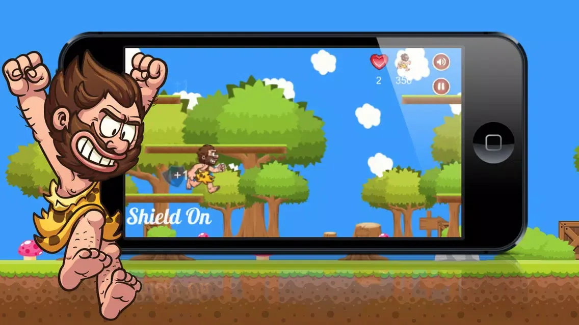 Caveman - Run , Crouch , Jump , Swing by John Oirdo スクリーンショット