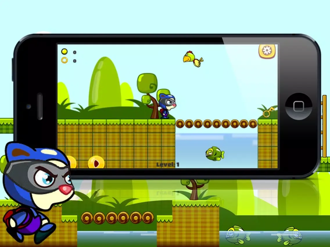 Dora Noggin - Guide the lazy cat through enemies and trapz, find the mouse and become the hero of 4ever Land. By John Oirdo iPad Screenshots