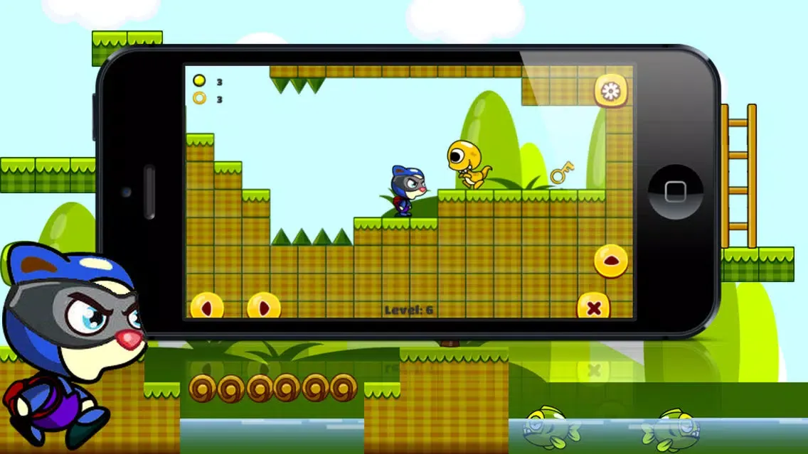 Dora Noggin - Guide the lazy cat through enemies and trapz, find the mouse and become the hero of 4ever Land. By John Oirdo Screenshots