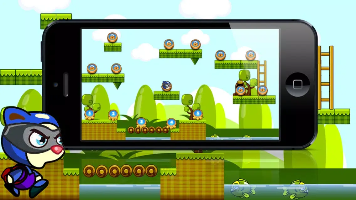 Dora Noggin - Guide the lazy cat through enemies and trapz, find the mouse and become the hero of 4ever Land. By John Oirdo Screenshots