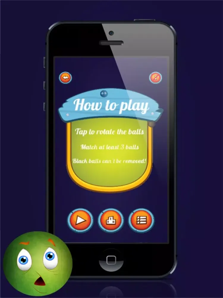 Taptap silly balls - Tap rapid to revolve balls, catch falling down ones and match them in an excellent 360 clockwise rotating game iPad  Screenshots