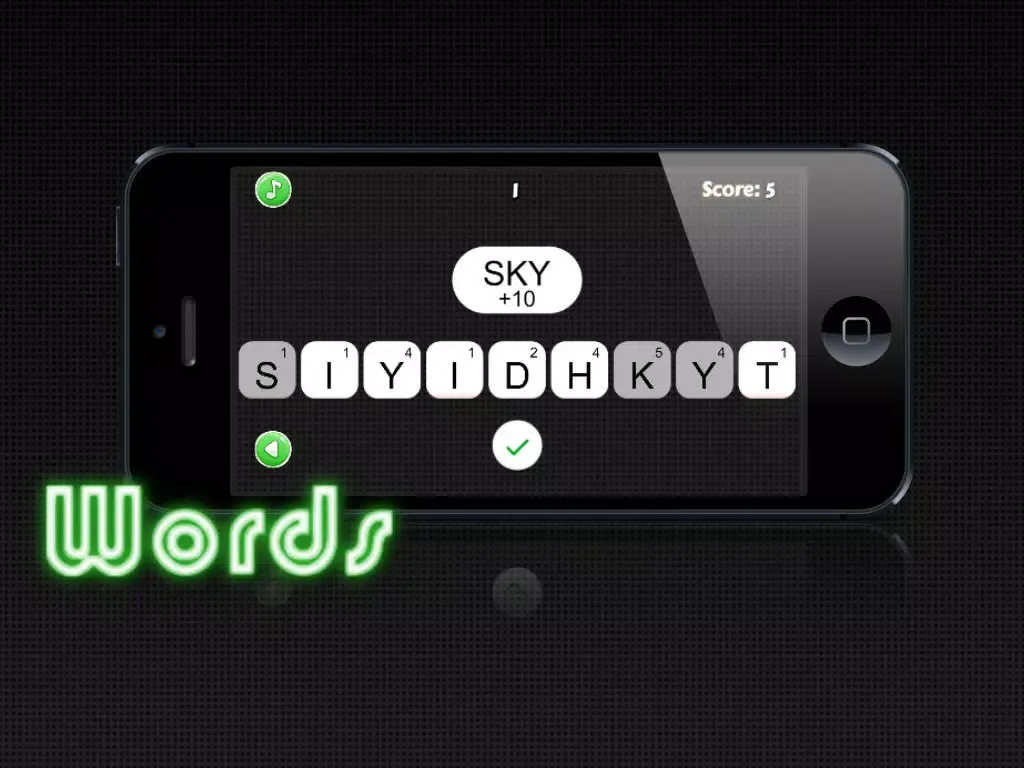 Capturas de pantalla de Nothing but Words - Unscramble letters and find the words in an original free puzzle game iPad 