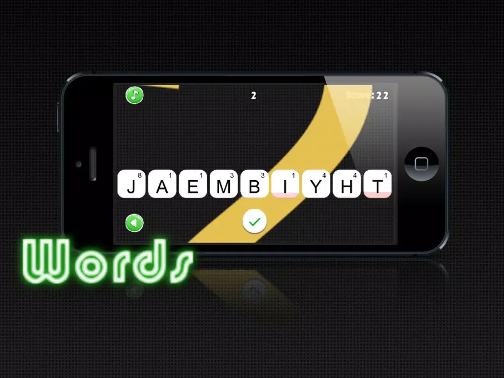 Capturas de pantalla de Nothing but Words - Unscramble letters and find the words in an original free puzzle game iPad 