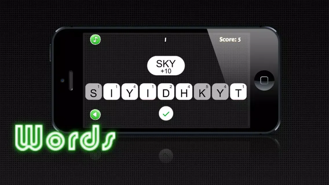 Capturas de pantalla de Nothing but Words - Unscramble letters and find the words in an original free puzzle game