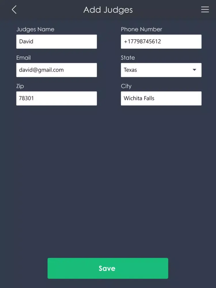 Tangkapan layar Rodeo Judge iPad 