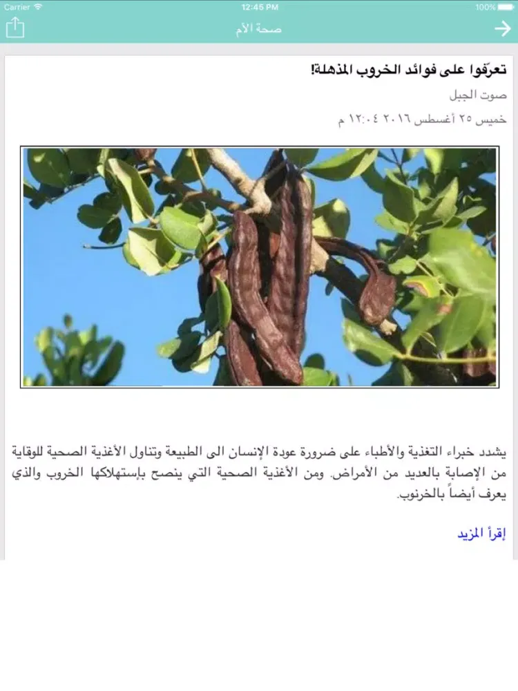Capturas de pantalla de الأم العربية | قضايا ونصائح iPad 
