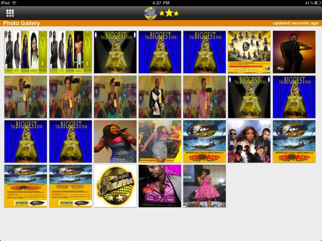 Tangkapan layar Fame Africa | Latest News from the show iPad 