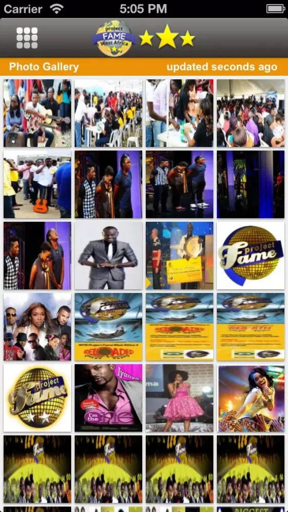 Tangkapan layar Fame Africa | Latest News from the show